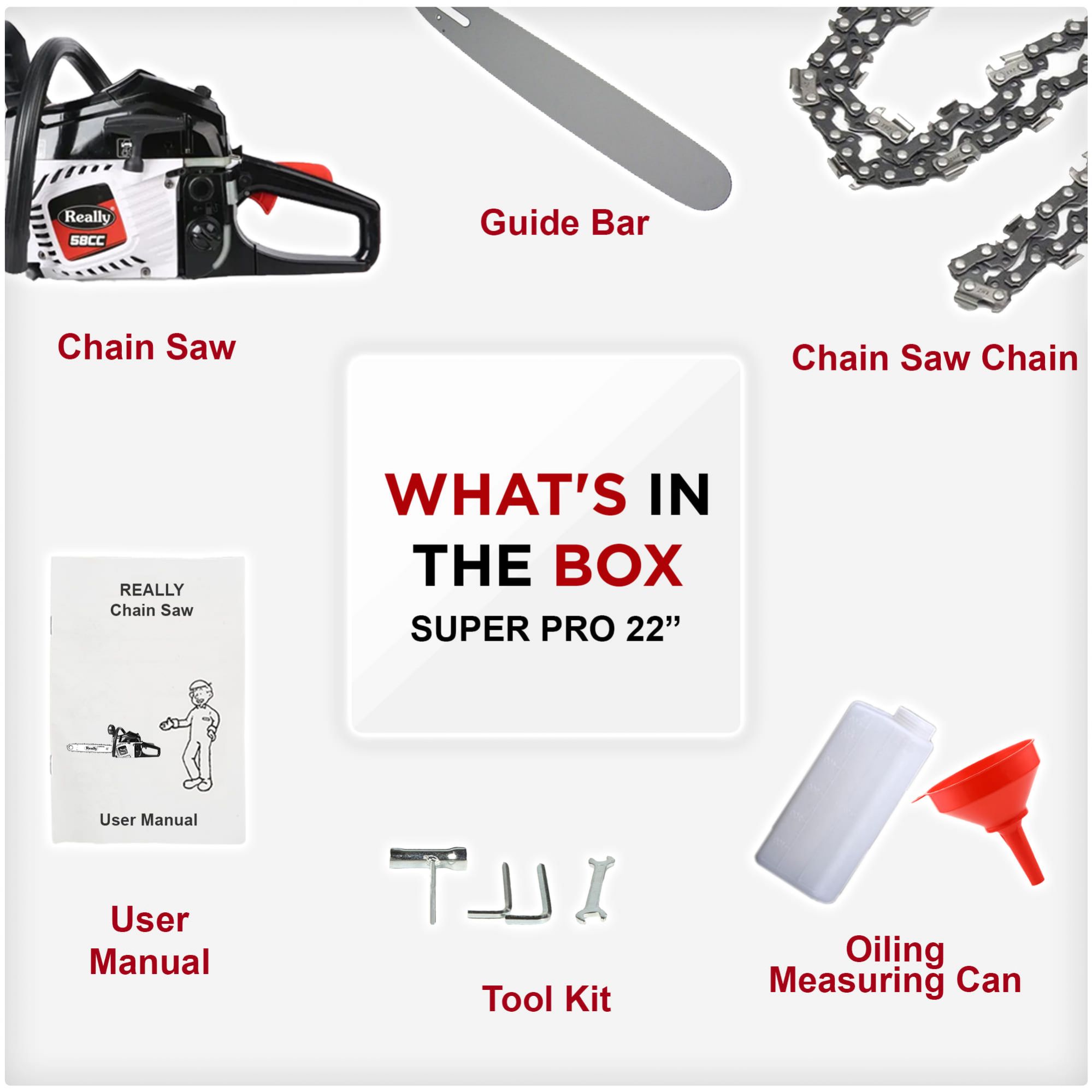 Really 22 inches SUPER PRO Chainsaw (RAPL-CS-5830-22 inch)