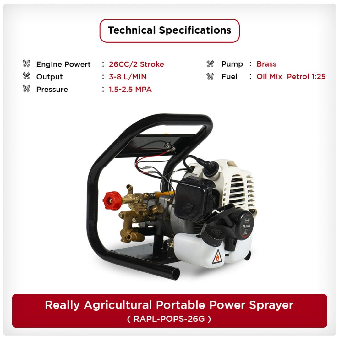 Really Agricultural Portable Power Sprayer (RAPL-POPS-26G)