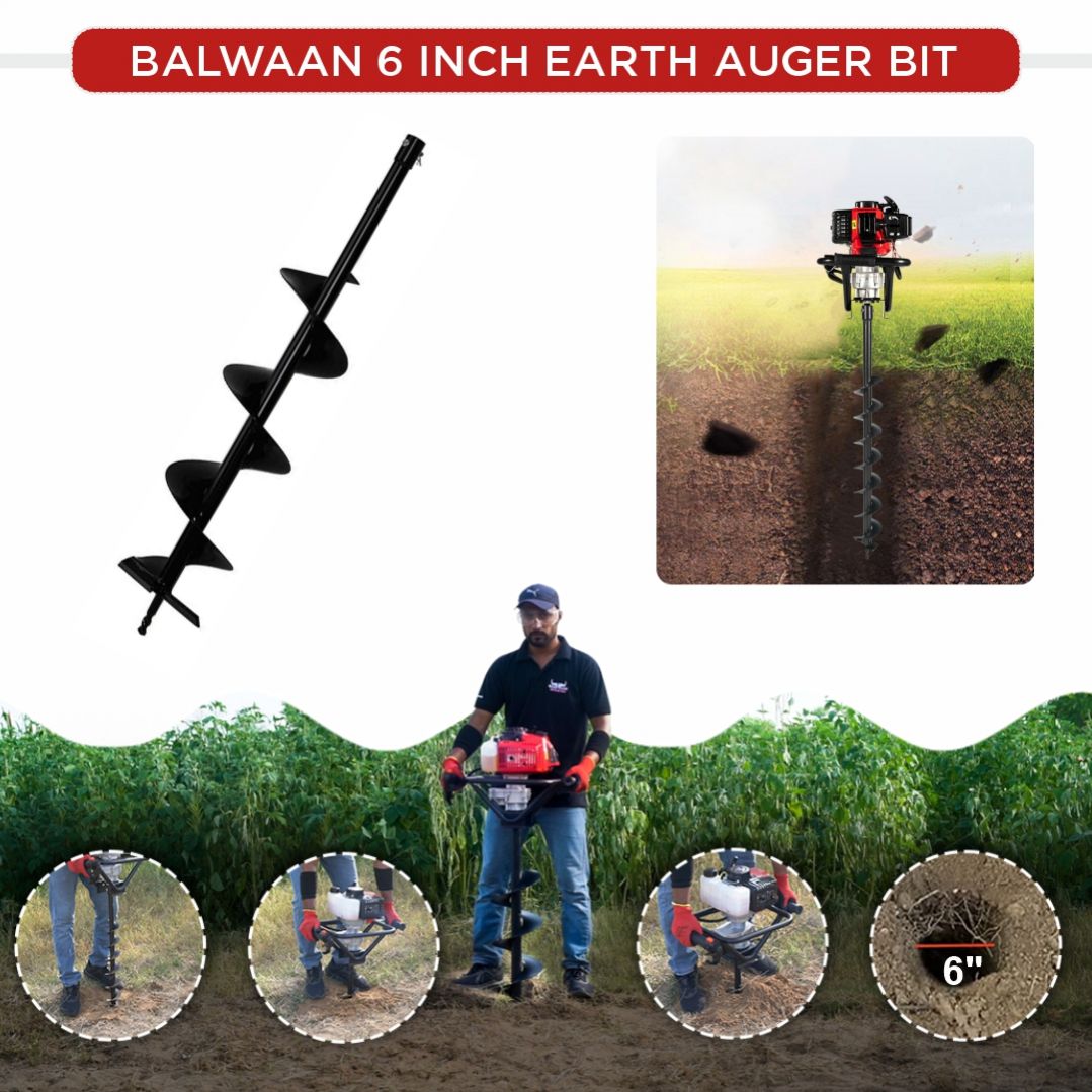 6 Inches Earth Auger Planter