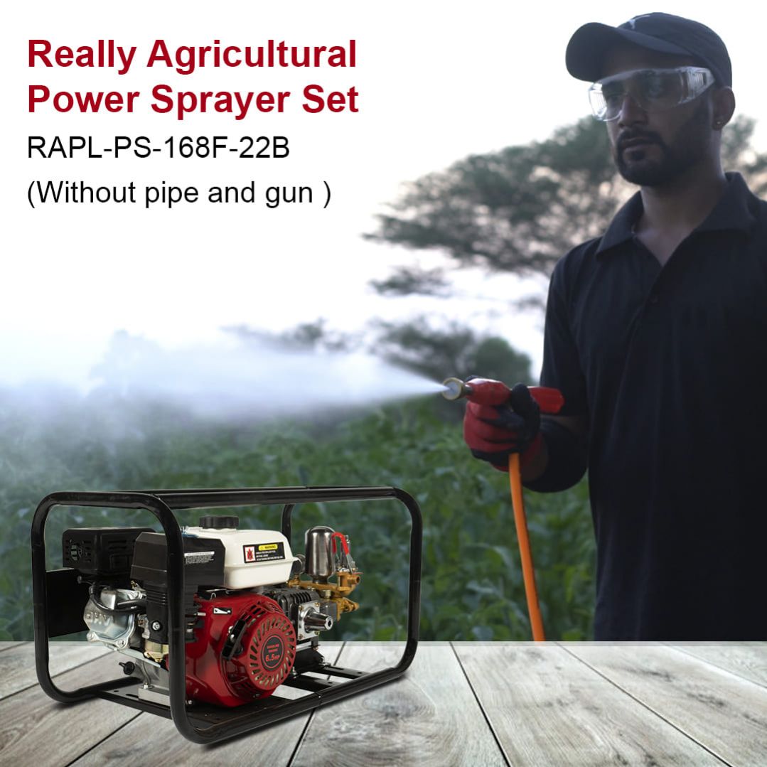 Really Agricultural HTP with Engine Power Sprayer Set (RAPL-PS-168F-22B) without Pipe & Gun
