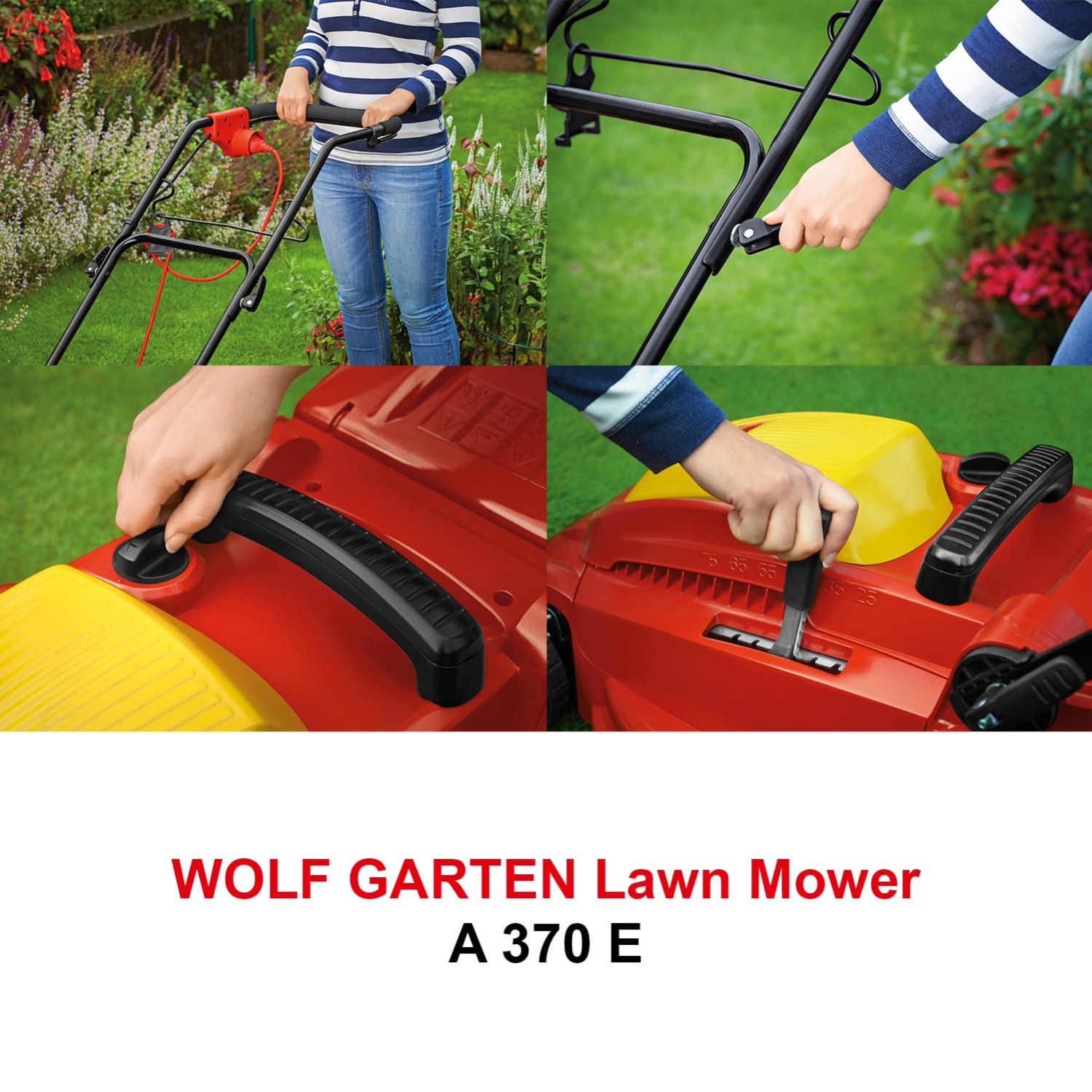Wolf Garten Lawn Mower 1600W (A370E) 37Cm