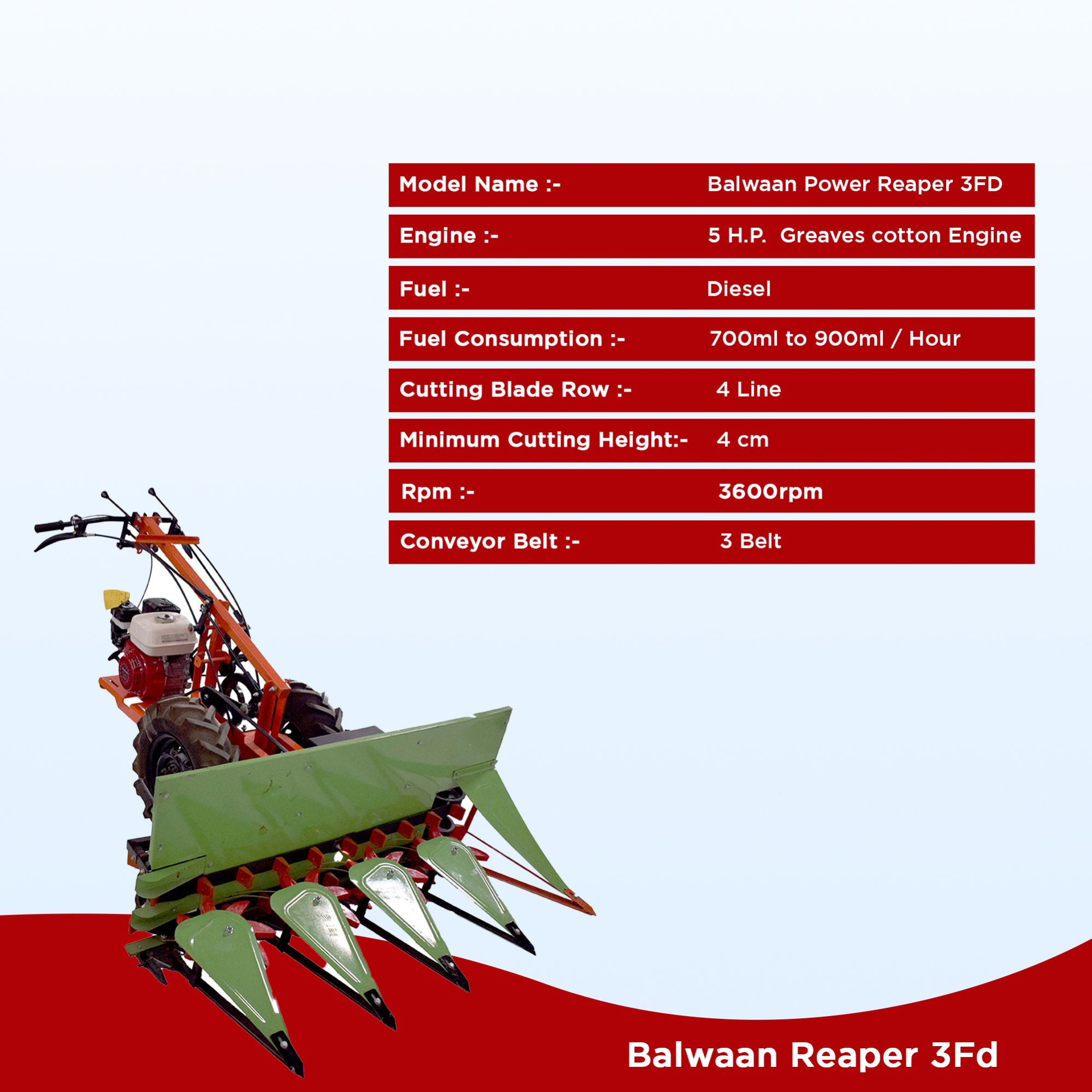 Balwaan Reaper 3Fd Diesel (Greaves engine)