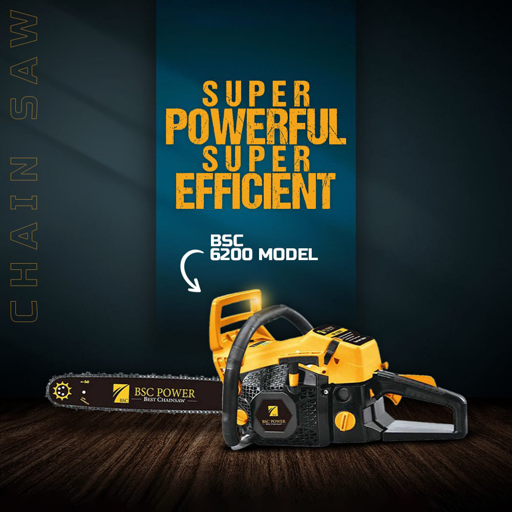 Bsc Power 62cc chainsaw with 22 Inches Guidebar | BSC 6200