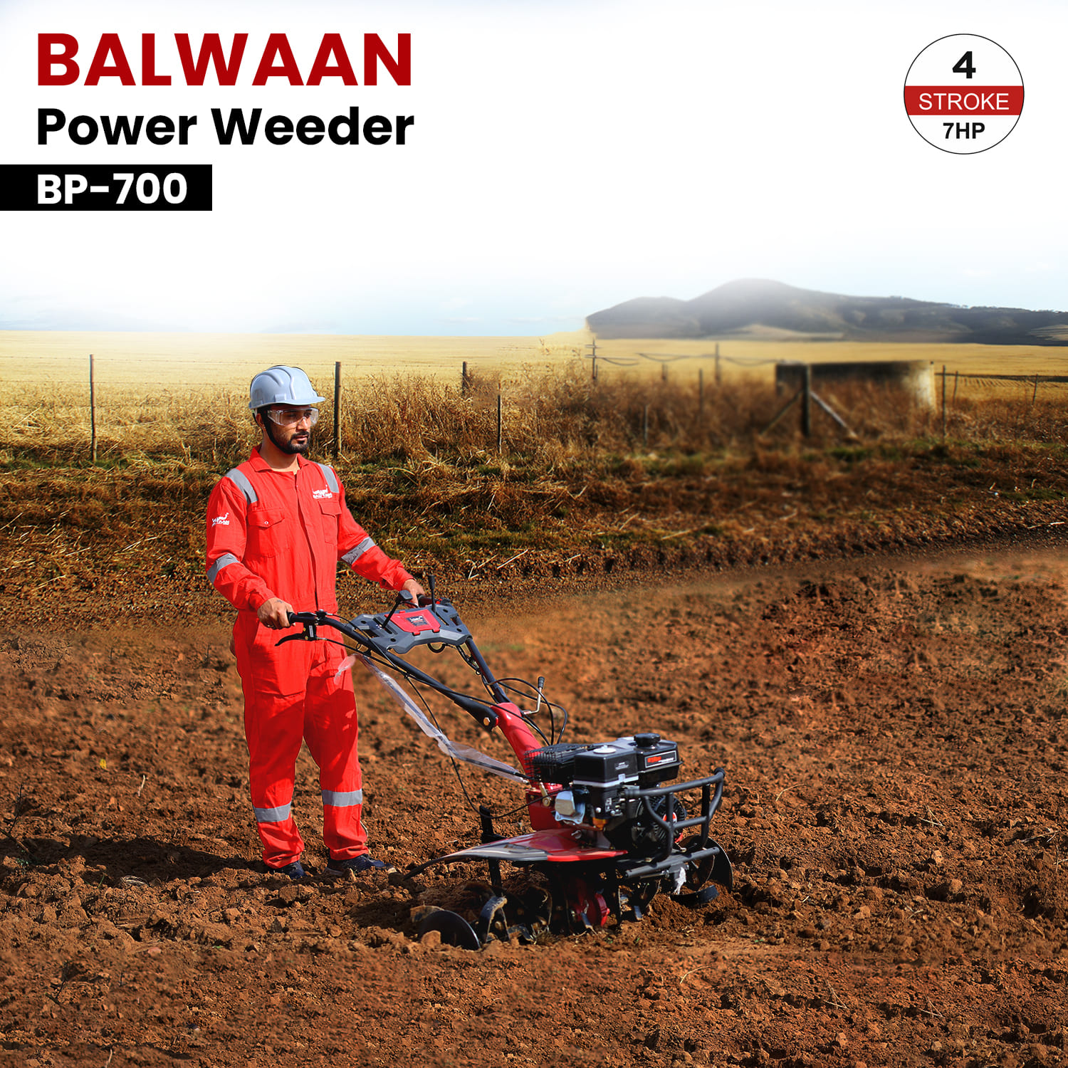 Balwaan 7 HP Agricultural Power Weeder| BP-700