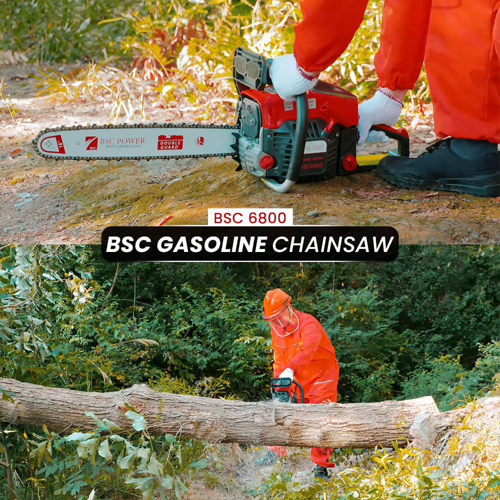 BSC Power 68cc Chainsaw with 22 Inch Guidebar | BSC 6800