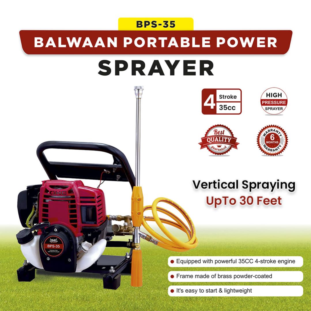 Balwaan Portable Power Sprayer with 50m hose| BPS-35