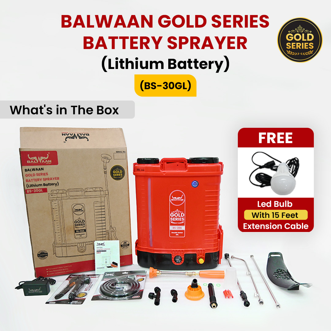 Balwaan BS-30GL Gold Series Double Motor Battery Sprayer