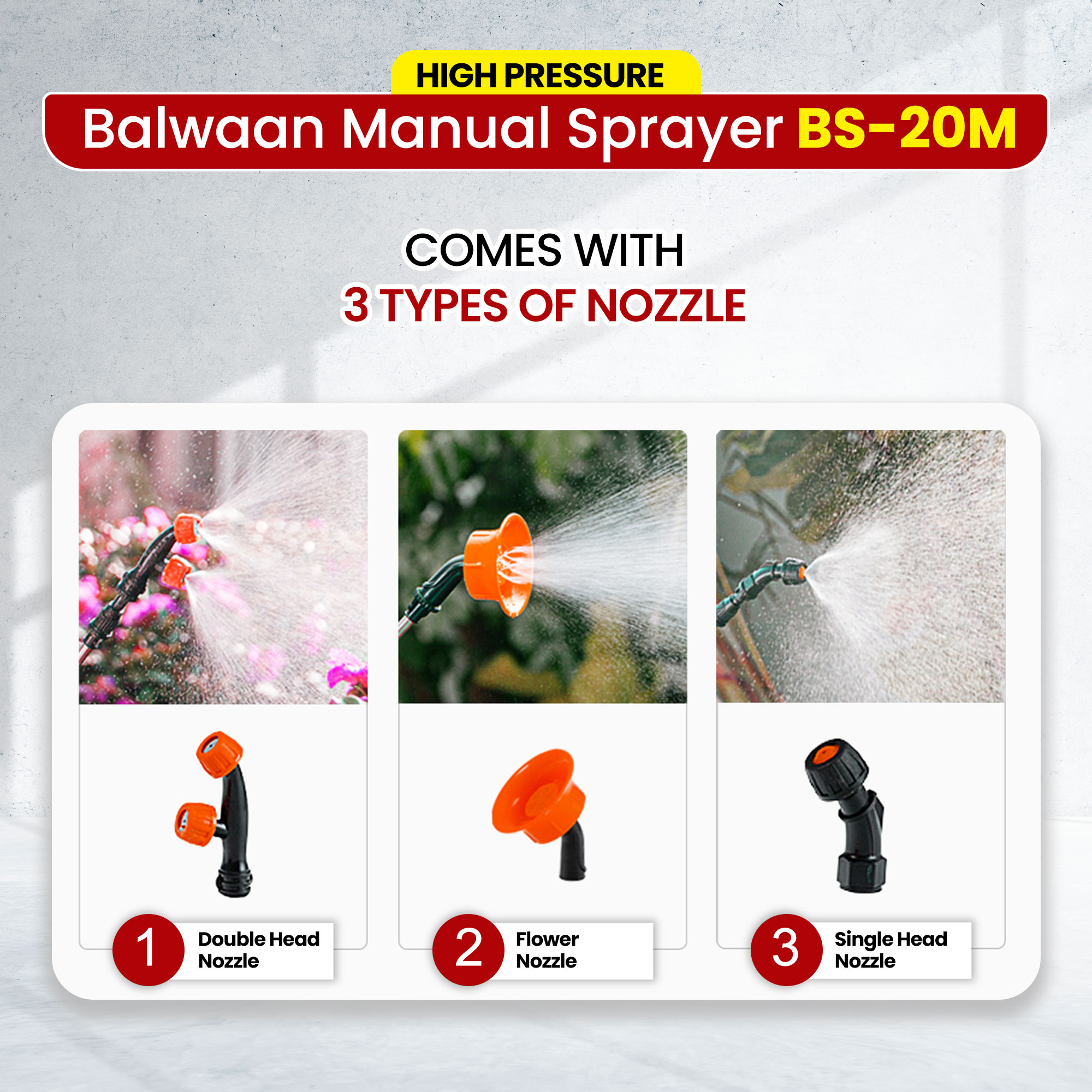 Balwaan BS-20M Manual Sprayer (20 Liters)