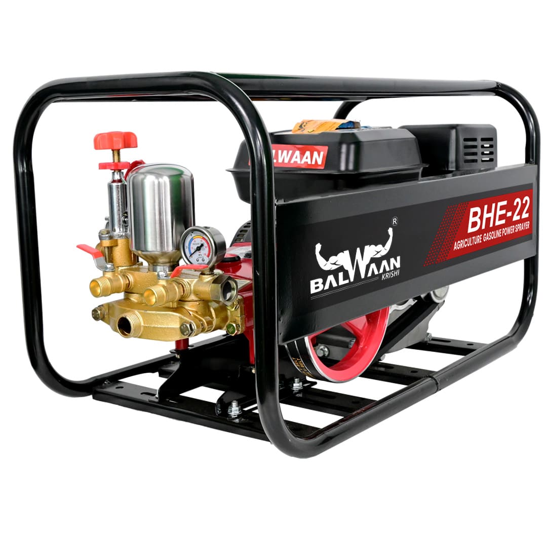 Balwaan 22 No. HTP Sprayer with 6.5HP Engine & 50 Mtr. Hose |BHE-22