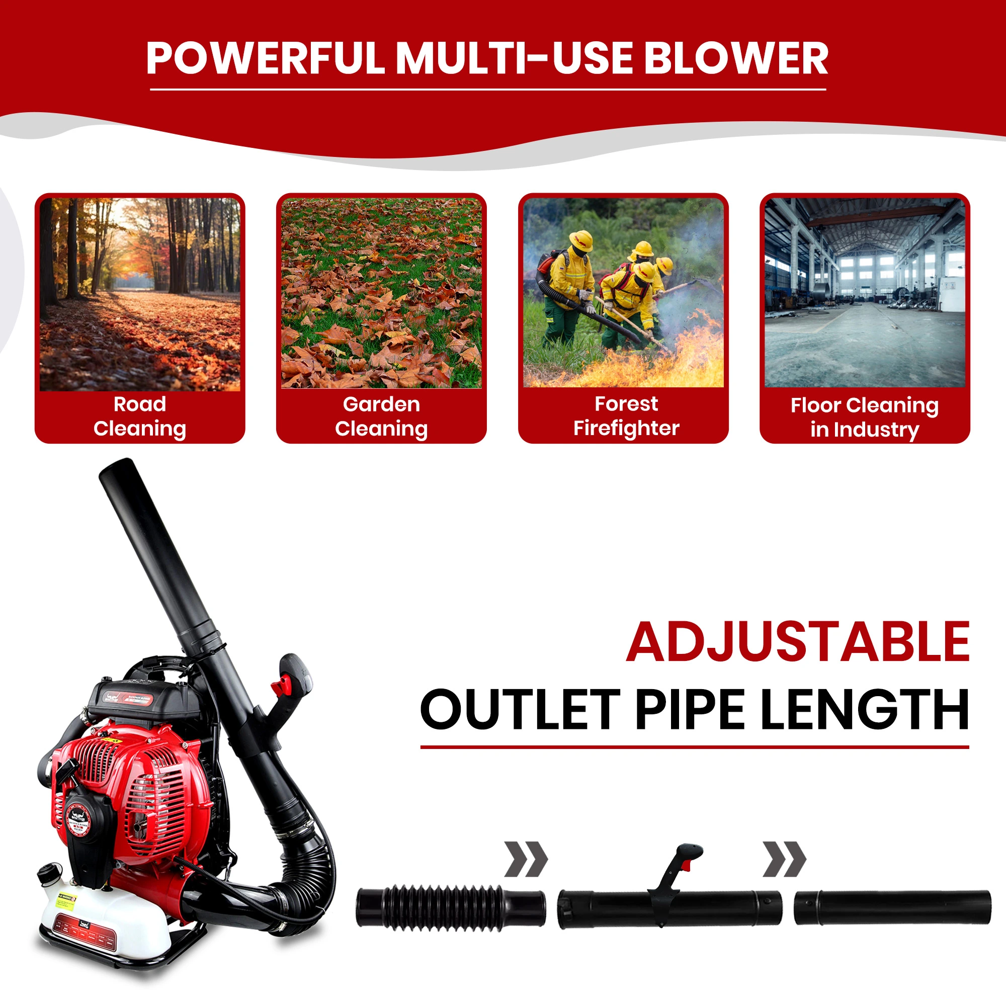 Backpack-leaf-blower-machine-with-2-stroke-engine