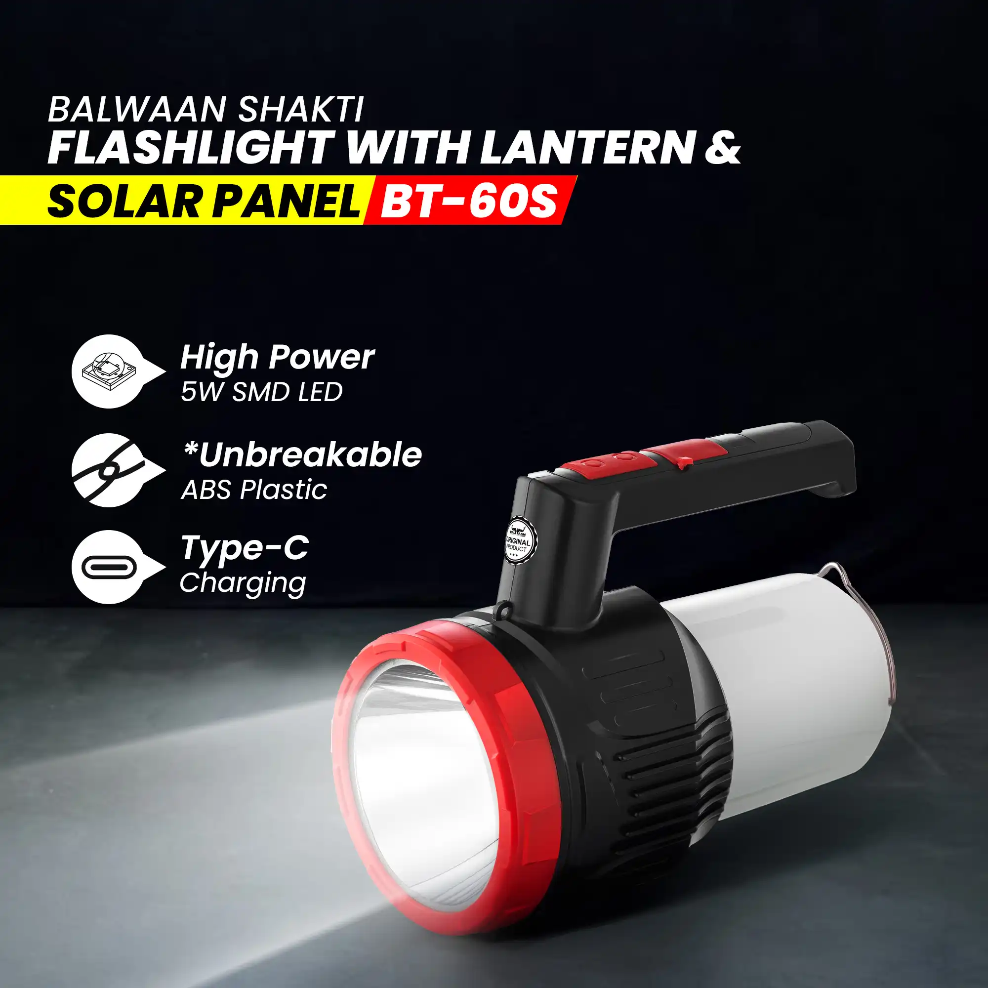 balwaan-shakti-bt-60s-solar-torch-with-side-lantern-and-type-c-fast-charging