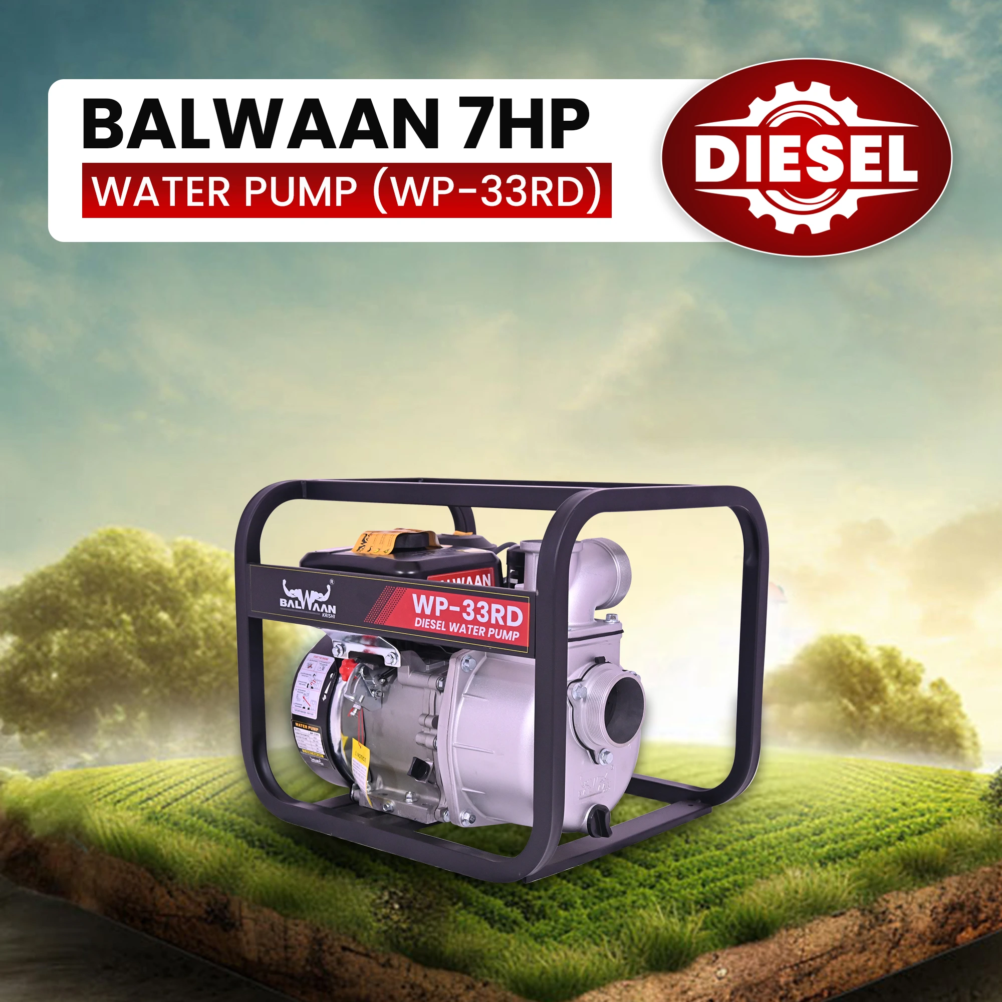 7hp-diesel-water-pump-machine