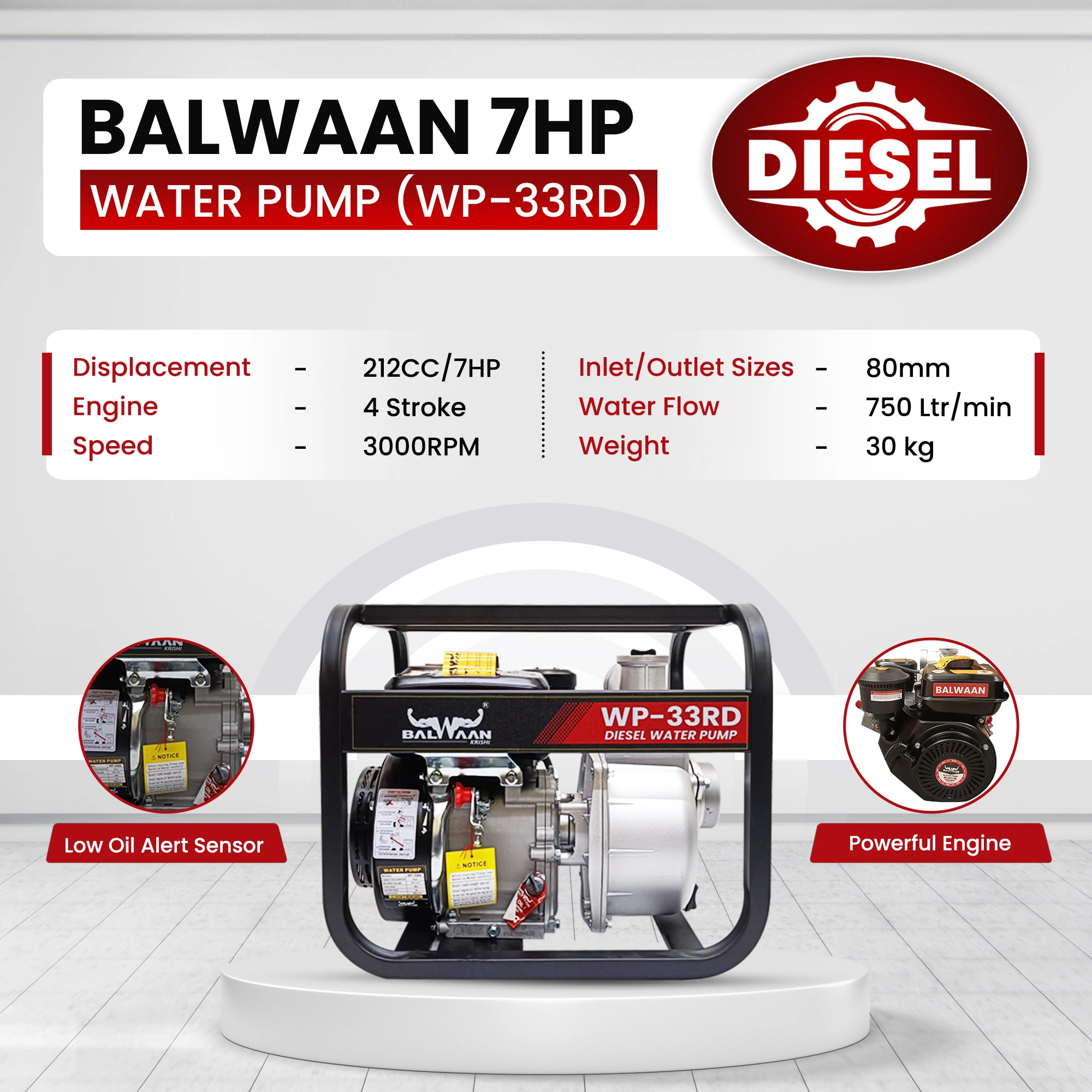 7hp-diesel-water-pump-machine