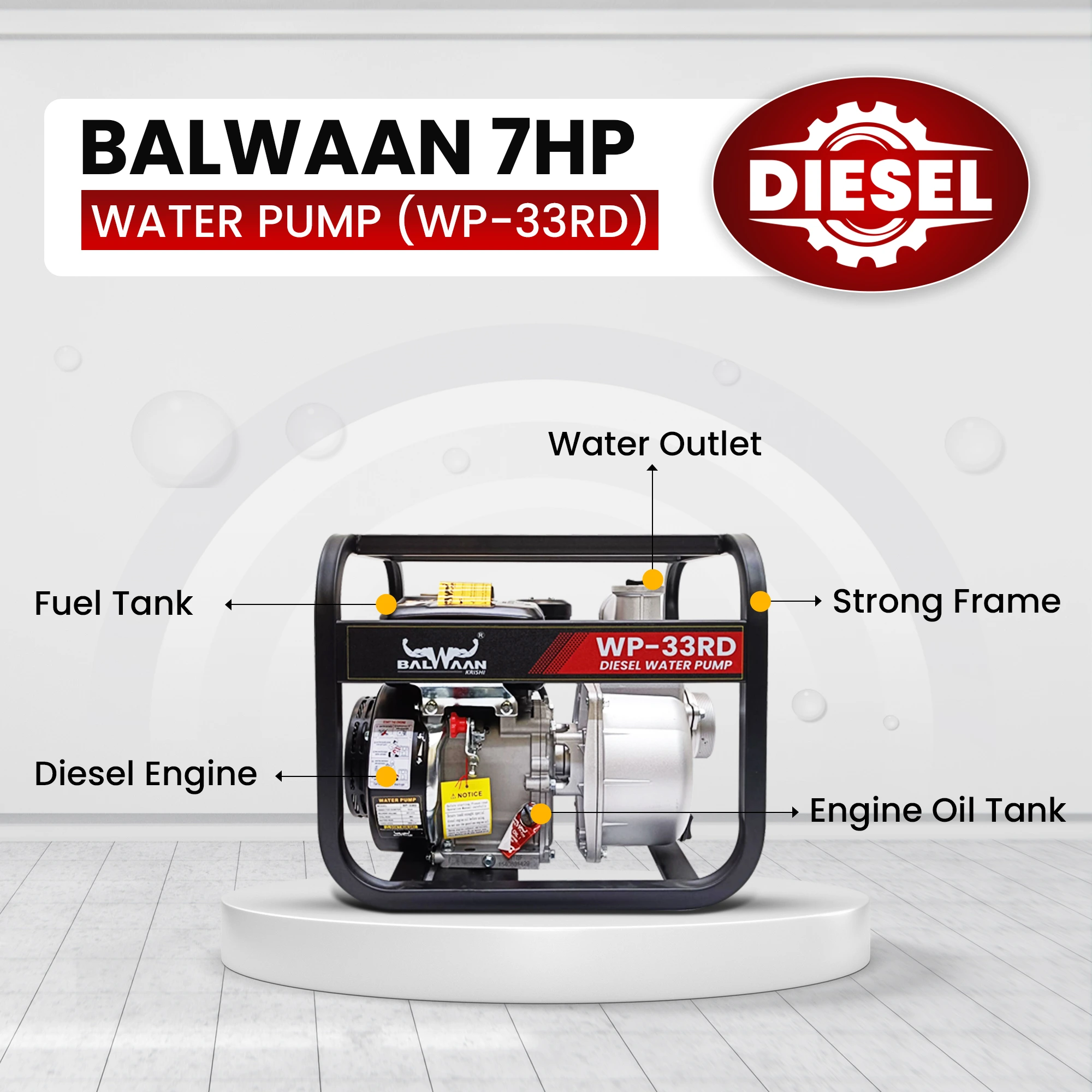 7hp-diesel-water-pump-machine