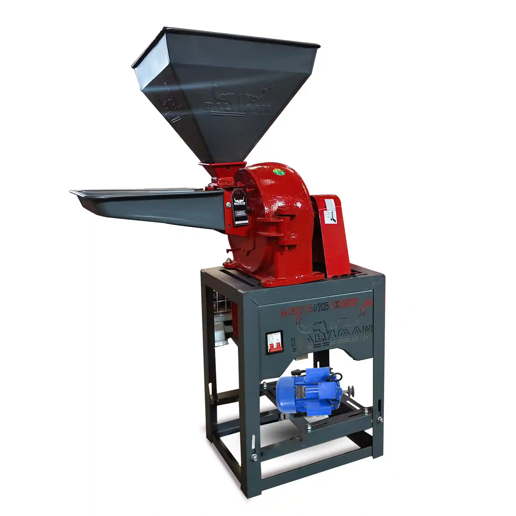Balwaan Grinder Mill GM-230 | 3 HP Copper Motor | 200 kg/h Capacity | Commercial Electric Flour Mill