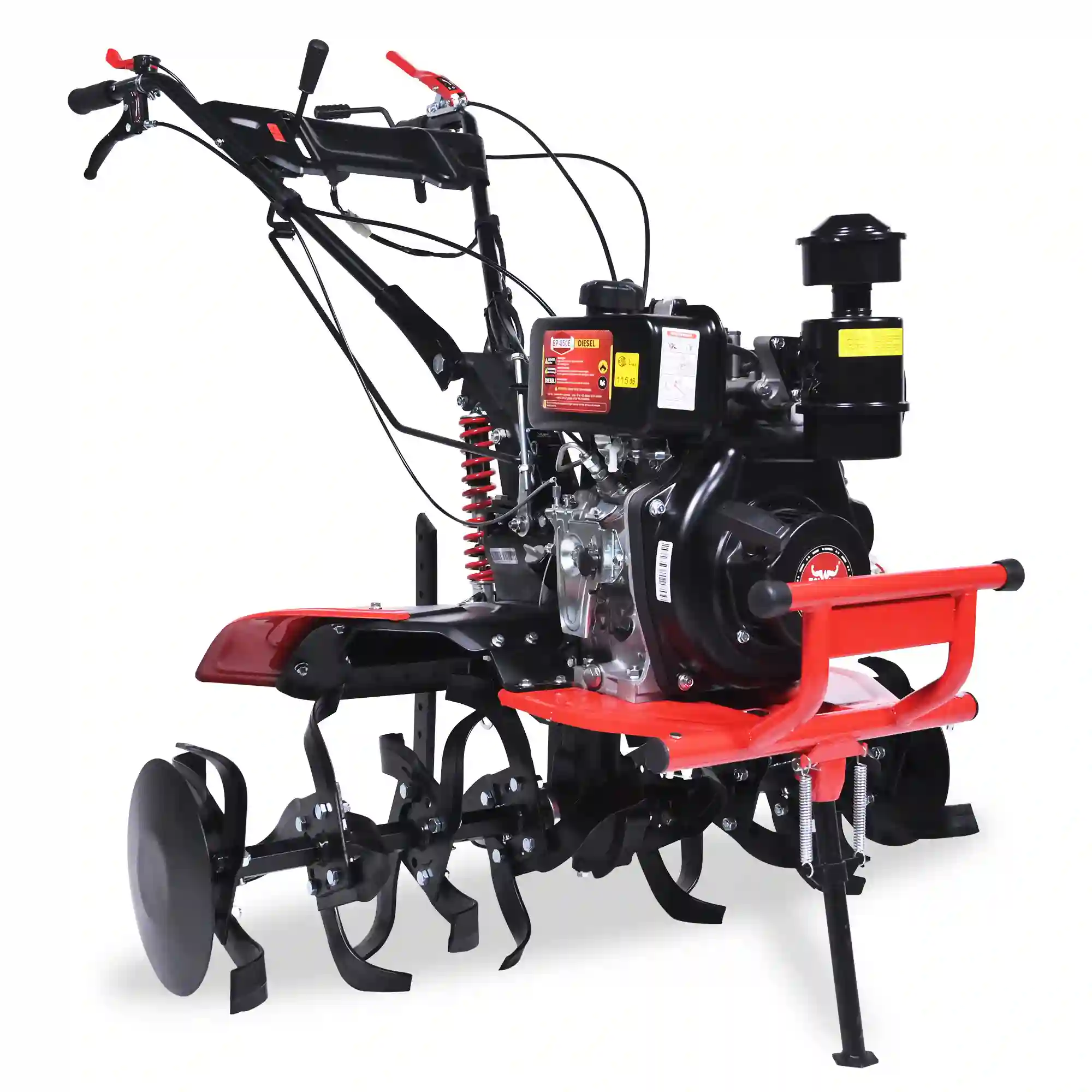 Balwaan BP-880E 6HP Diesel Power Weeder | 4-Stroke Air-Cooled Engine | Electric & Recoil Start | 105cm Cultivation Width | Inter-Row Weeding & Soil Loosening Machine