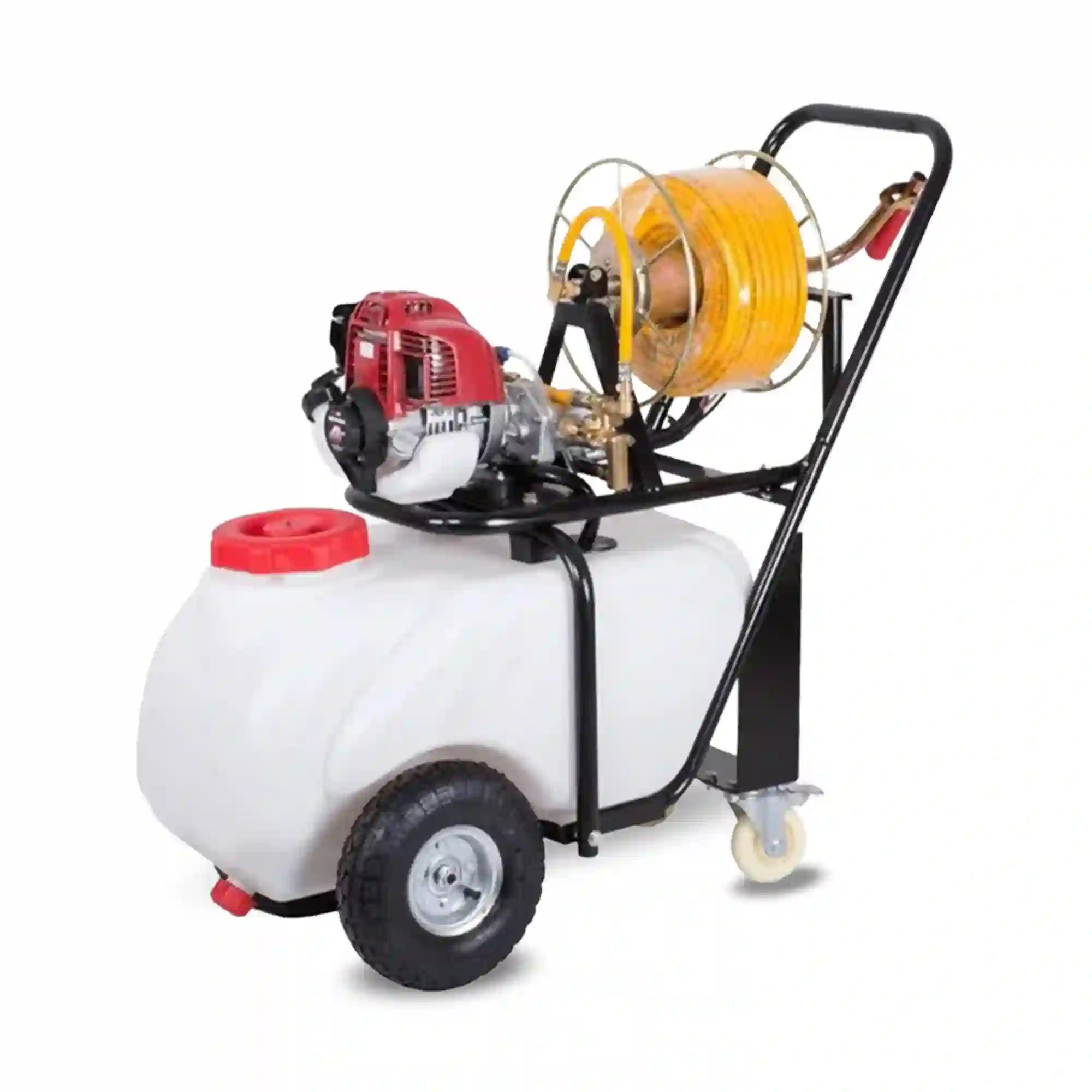 Balwaan BPS-60 Portable Power Sprayer with Trolley | 50L Tank | 35CC Petrol Engine | 30m Hose | Brass Pump | For Pesticide, Fertilizer & Sanitization Use